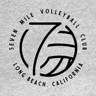 7 Mile Beach Volleyball Club (Black) T-Shirt